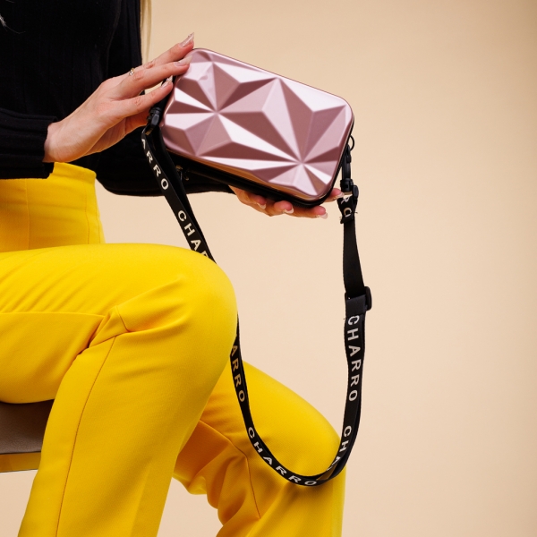 Mirta rózsaszín női kozmetikus táska, akrilból készült - Kalapod.hu