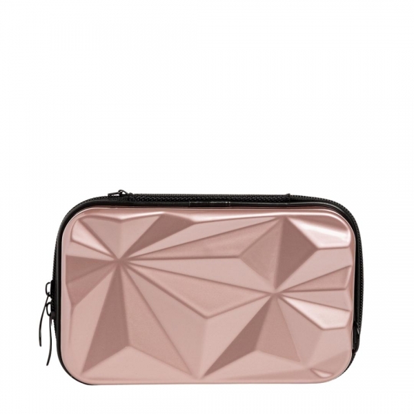 Mirta rózsaszín női kozmetikus táska, akrilból készült, 2 - Kalapod.hu