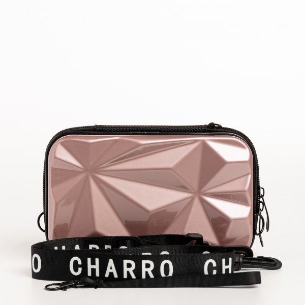 Mirta rózsaszín női kozmetikus táska, akrilból készült, 6 - Kalapod.hu