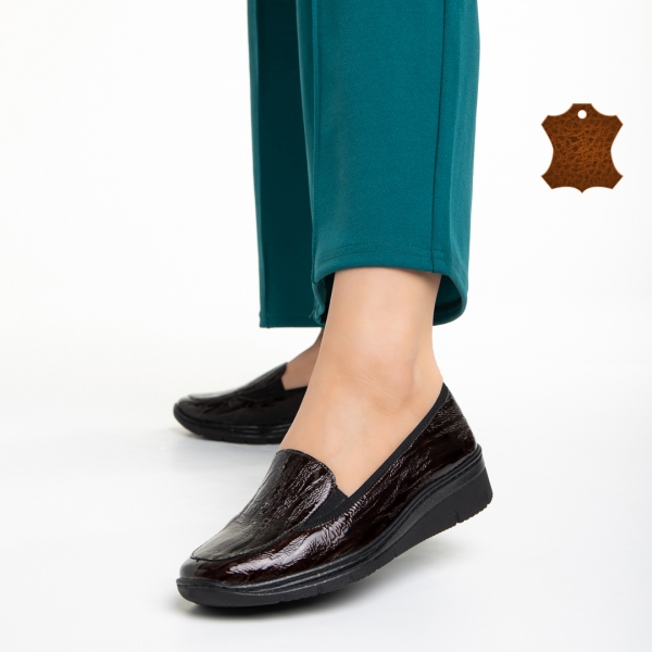 Liora barna női cipő, valódi bőrből készült - Kalapod.hu