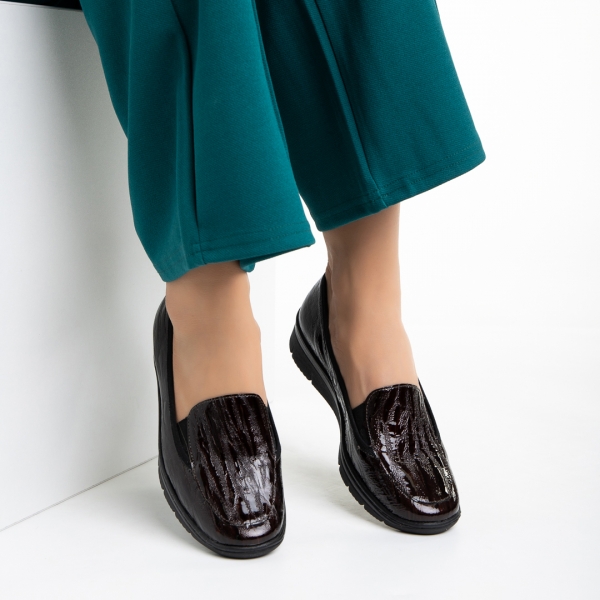 Liora barna női cipő, valódi bőrből készült, 5 - Kalapod.hu