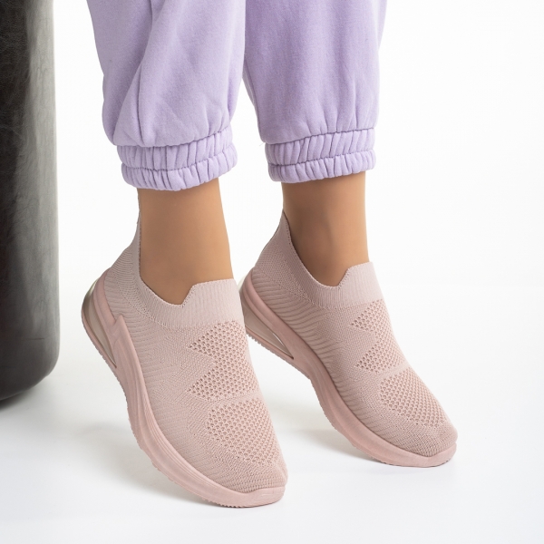 Rachyl rózsaszín női sportcipő, textil anyagból készült, 6 - Kalapod.hu