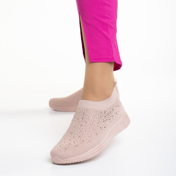 Sorrel rózsaszín női sportcipő, textil anyagból készült, 3 - Kalapod.hu