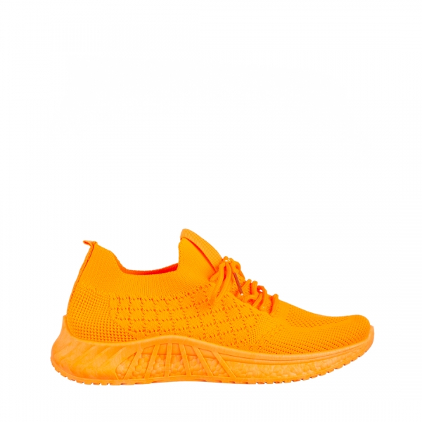 Kassidy narancssárga női sportcipő, textil anyagból készült, 2 - Kalapod.hu