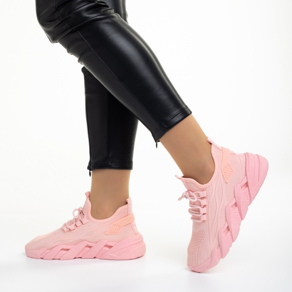 Leanna rózsaszín női sportcipő, textil anyagból készült - Kalapod.hu
