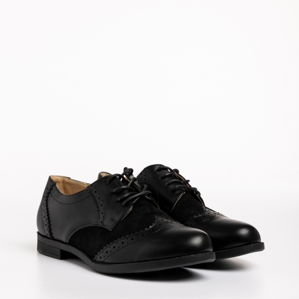 Briar fekete női cipő, műbőrből készült, 3 - Kalapod.hu