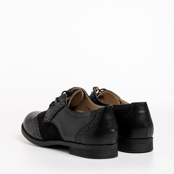 Briar fekete női cipő, műbőrből készült, 4 - Kalapod.hu