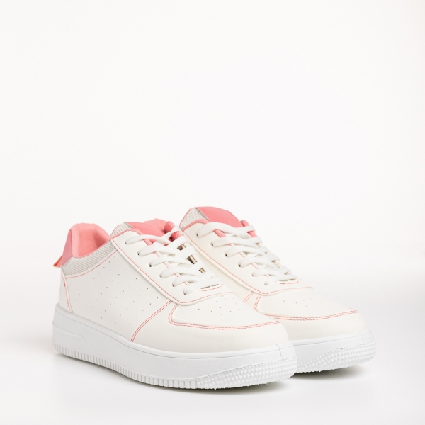 Amista fehér és rózsaszín női sportcipő, műbőrből készült - Kalapod.hu