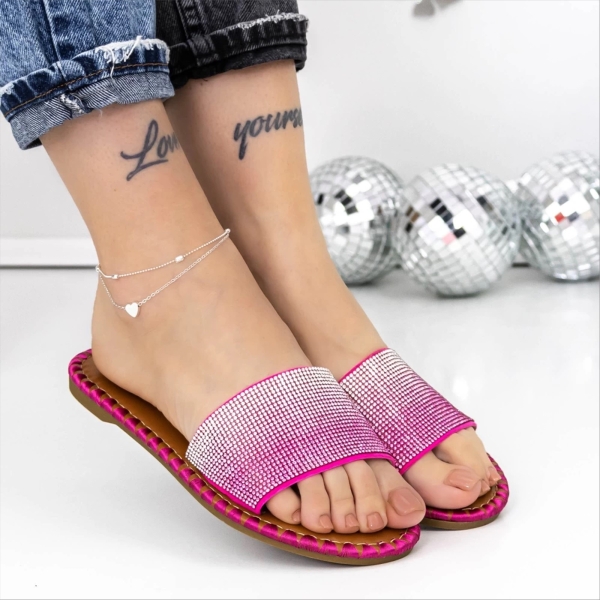 Tylar rózsaszin női papucs textil anyagból - Kalapod.hu