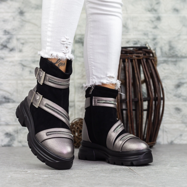 Női bakancs Gretchen Guncolor-Fekete, 4 - Kalapod.hu