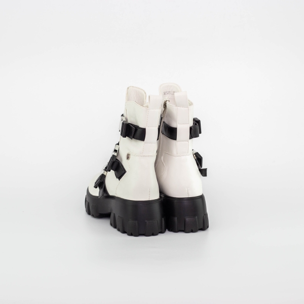 Puha női csizma Tameka Fehér-Fekete, 4 - Kalapod.hu