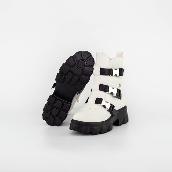 Puha női csizma Tameka Fehér-Fekete, 5 - Kalapod.hu