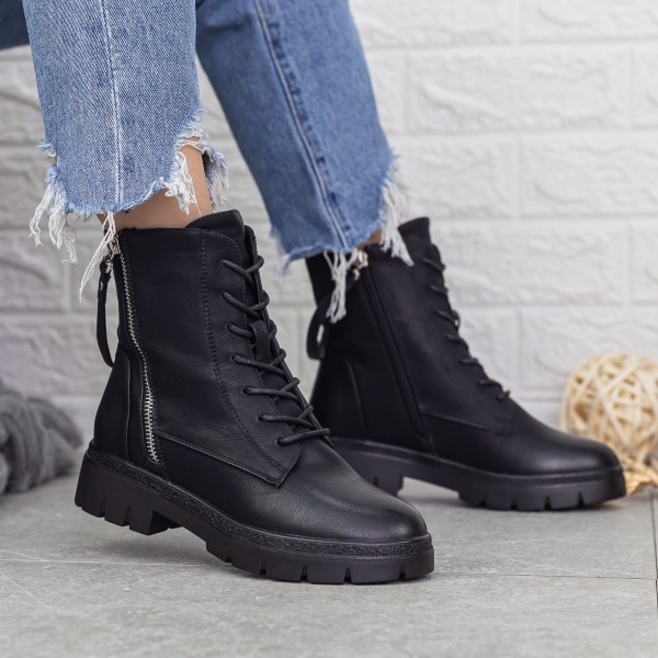 Női bakancs Gisella Fekete - Kalapod.hu