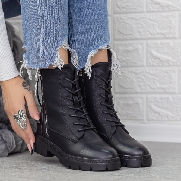 Női bakancs Gisella Fekete, 2 - Kalapod.hu