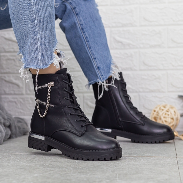 Női bakancs Nathalie Fekete - Kalapod.hu