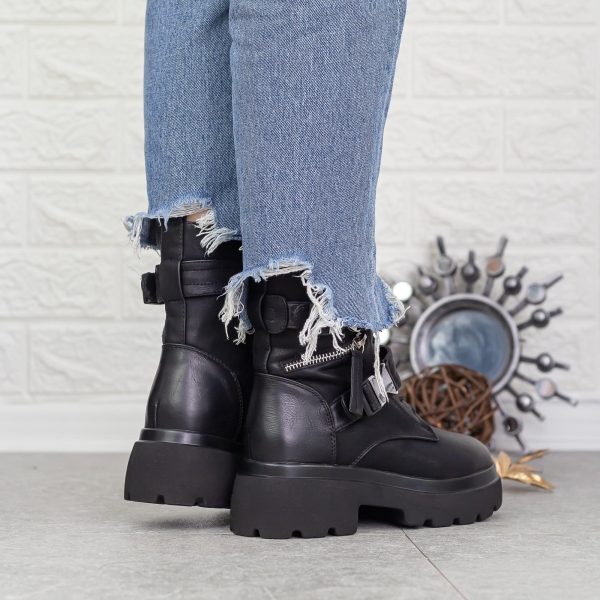 Női platform bakancs Mihani Fekete, 5 - Kalapod.hu