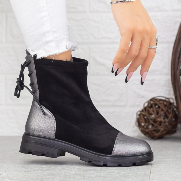 Női bakancs Mihara Fekete-Guncolor, 3 - Kalapod.hu