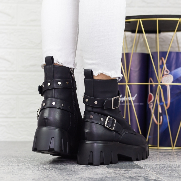 Női platform bakancs Mihera Fekete, 5 - Kalapod.hu