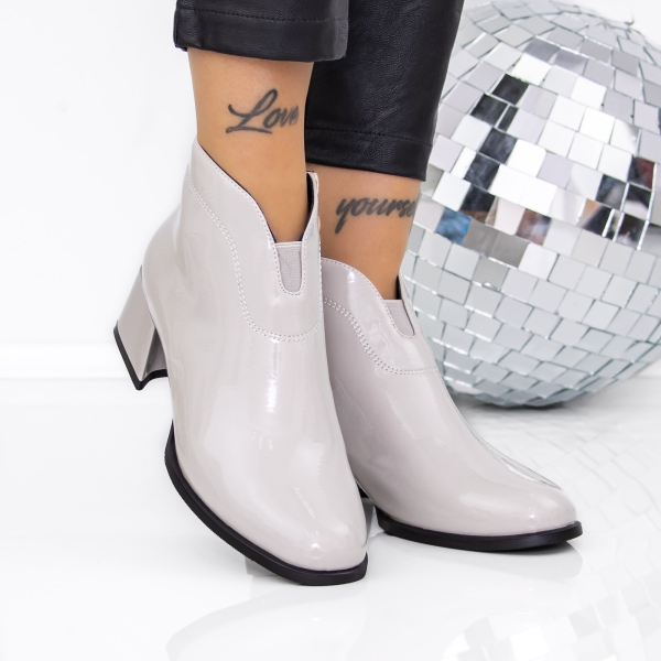 Vastag sarkú bokacsizma Navira Szürke, 3 - Kalapod.hu