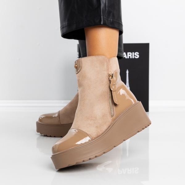 Puha női csizma Ianara Bézs, 4 - Kalapod.hu