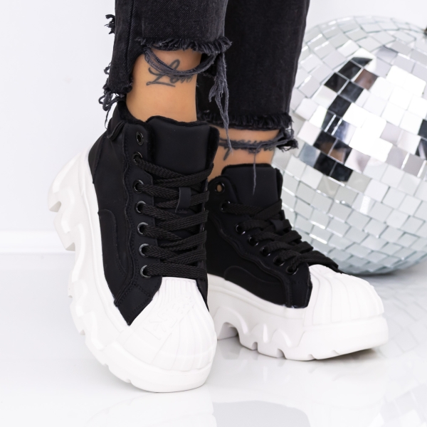 Női platform bakancs Onita Fekete, 3 - Kalapod.hu