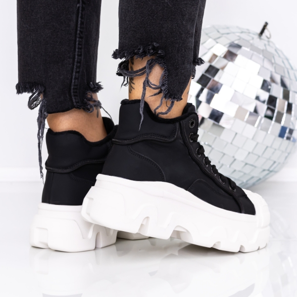 Női platform bakancs Onita Fekete, 4 - Kalapod.hu