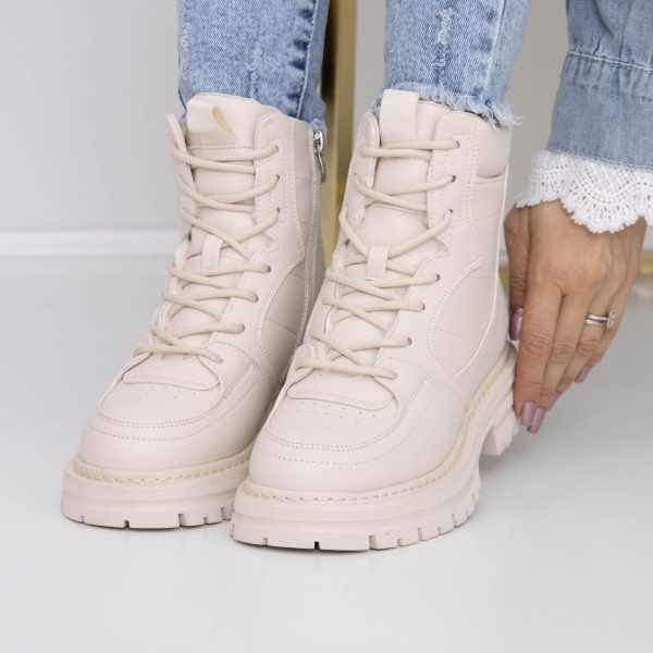 Puha női csizma Natarine Bézs, 2 - Kalapod.hu