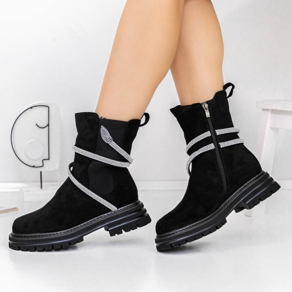 Tavaszi-őszi női csizma Varuna Fekete, 3 - Kalapod.hu