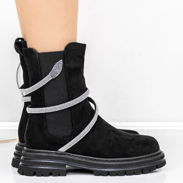 Tavaszi-őszi női csizma Varuna Fekete, 5 - Kalapod.hu