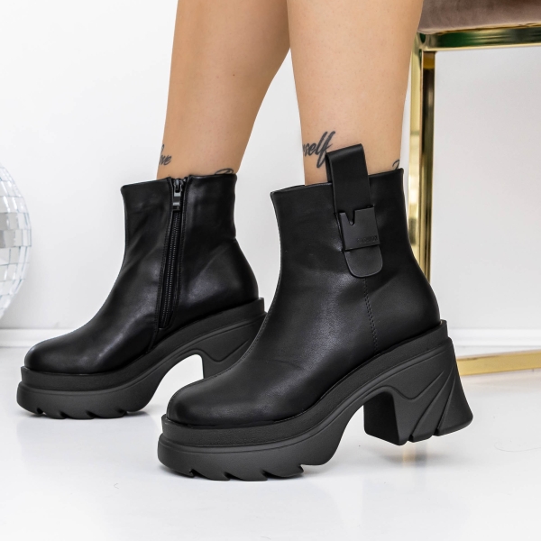 Tavaszi-őszi női csizma Helada Fekete - Kalapod.hu