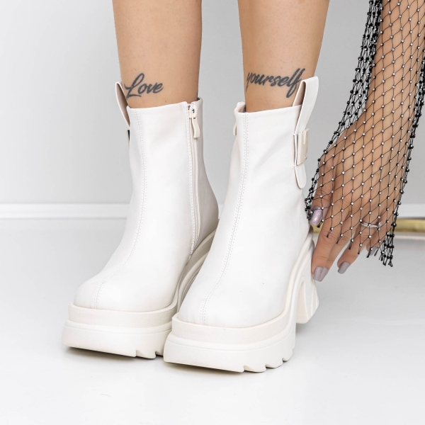 Tavaszi-őszi női csizma Helada Bézs, 2 - Kalapod.hu