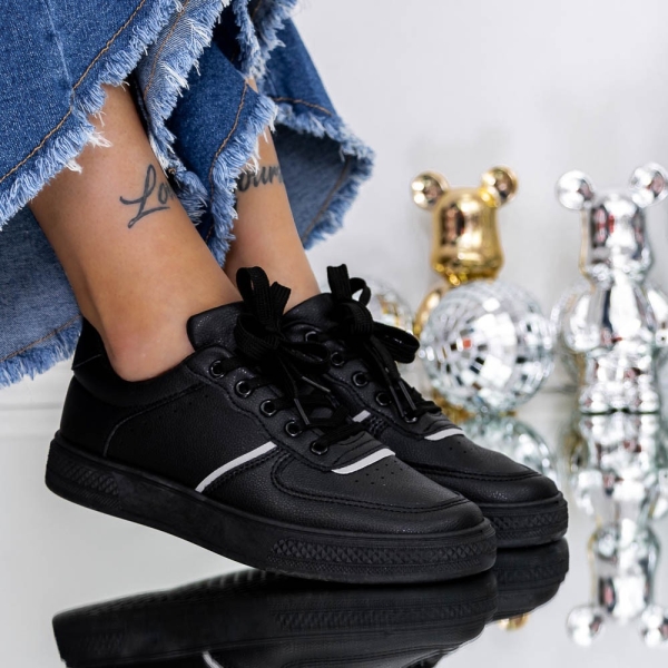 Női tornacipő Evada Fekete, 2 - Kalapod.hu