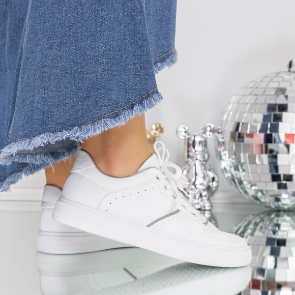 Női tornacipő Evada Fehér-Szürke, 4 - Kalapod.hu