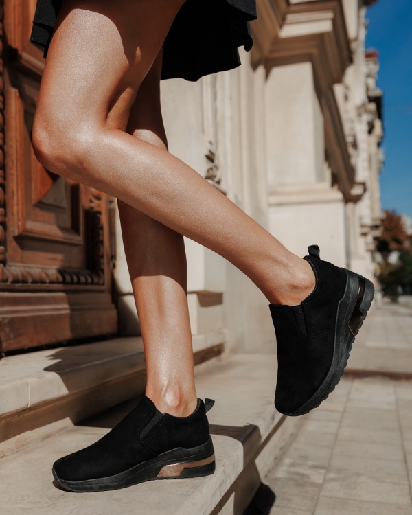 Zaruka fekete női sportcipő textil anyagból - Kalapod.hu