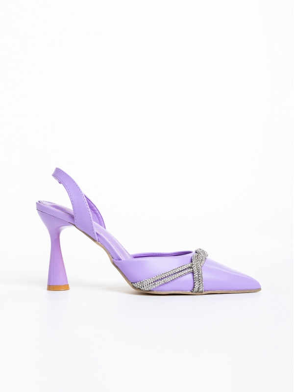 Lesia lila női cipő, műbőrből készült, 5 - Kalapod.hu