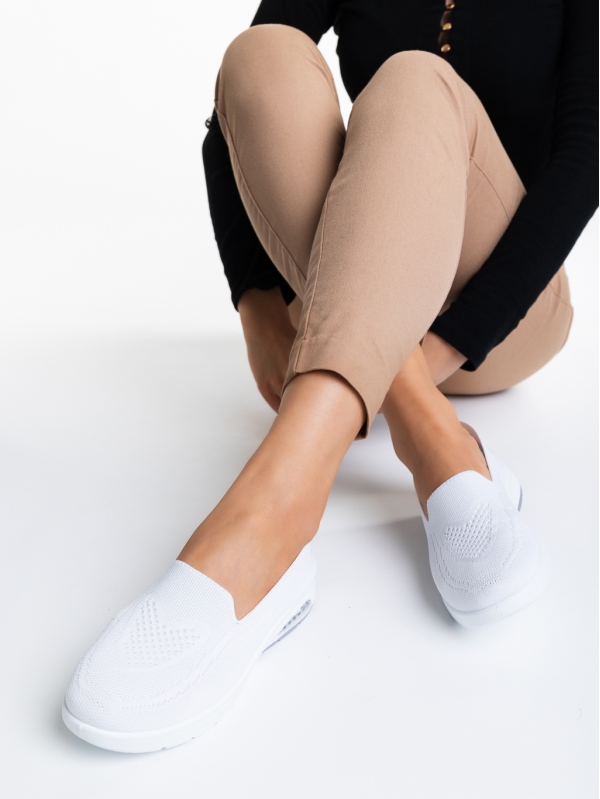 Hadasa fehér női sportcipő, textil anyagból készült - Kalapod.hu