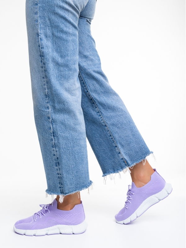 Persis lila női sportcipő, textil anyagból készült, 5 - Kalapod.hu