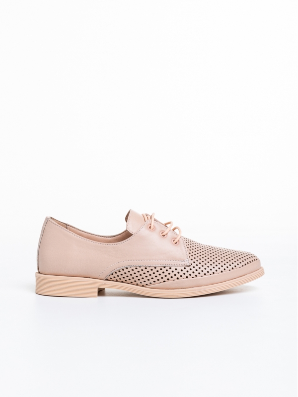 Viera rózsaszín alkalmi női cipő, valódi bőrből készült, 5 - Kalapod.hu