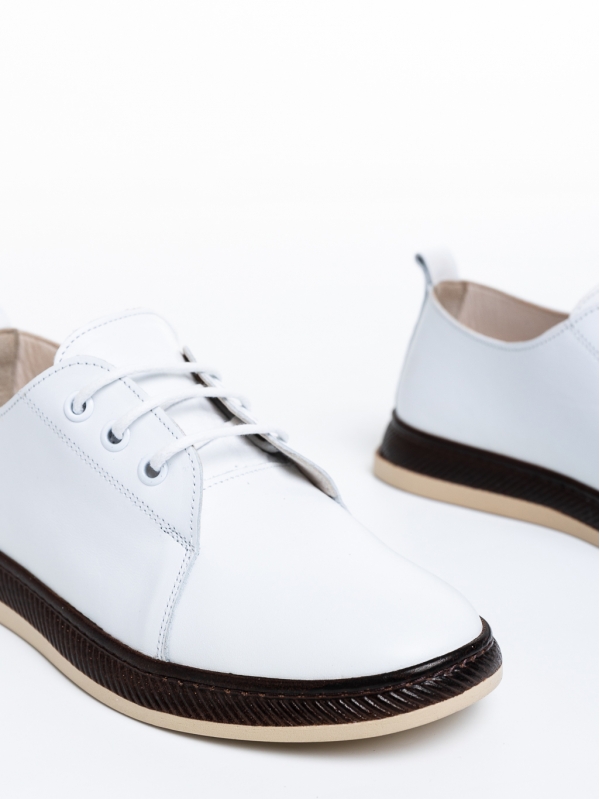 Totty fehér alkalmi női cipő, valódi bőrből készült, 6 - Kalapod.hu