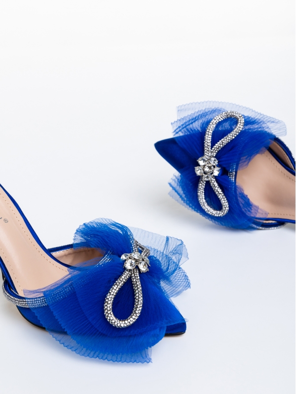 Alexina kék női cipő, textil anyagból készült, 6 - Kalapod.hu