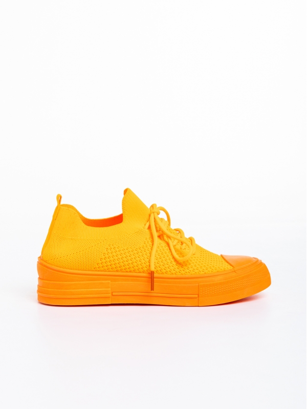 Elexia narancssárga női tornacipő, textil anyagból készült, 5 - Kalapod.hu