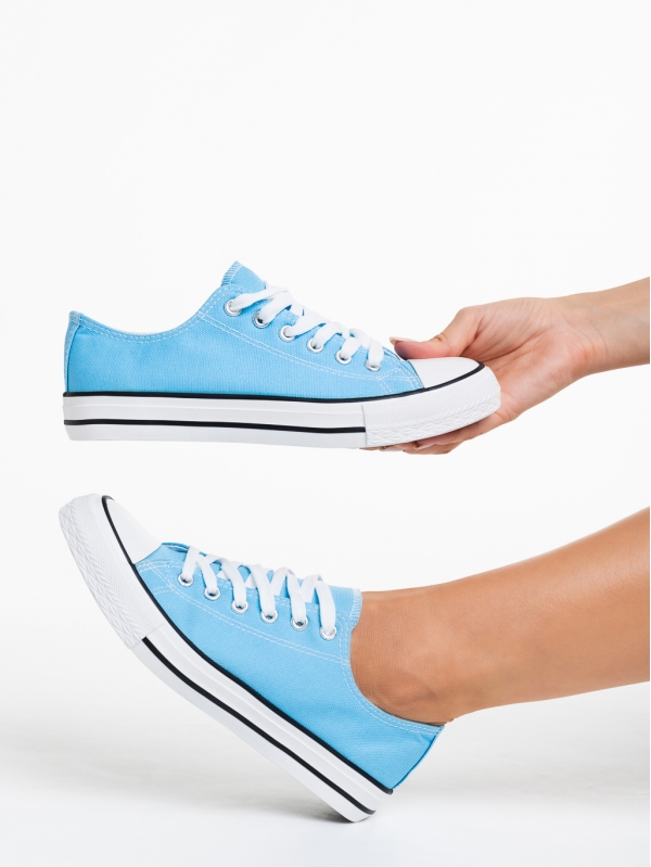 Laraya világos kék női tornacipő, textil anyagból készült - Kalapod.hu