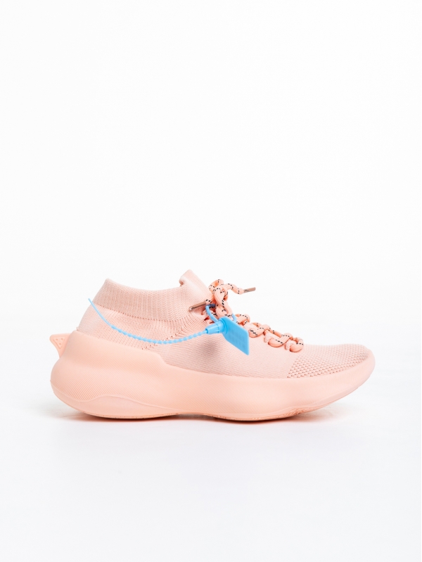 Lacrecia rózsaszín női sportcipő, textil anyagból készült, 5 - Kalapod.hu