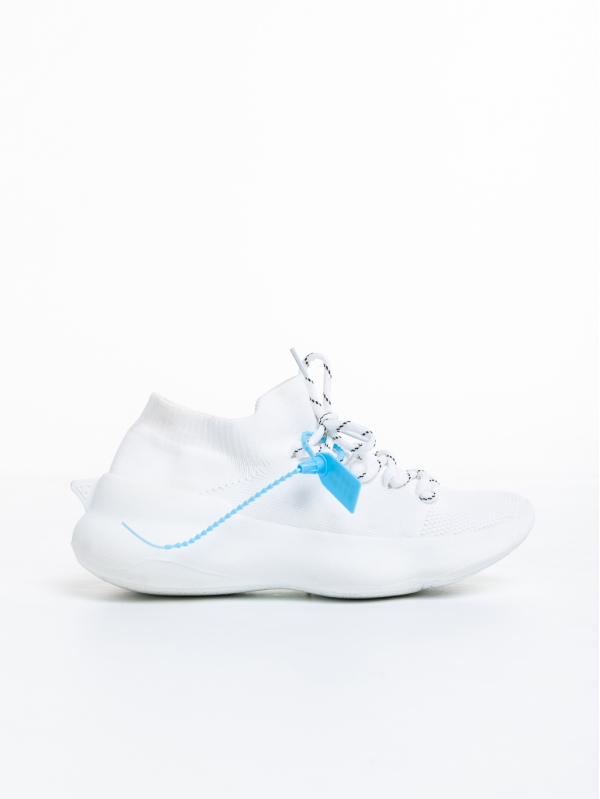 Lacrecia fehér női sportcipő, textil anyagból készült, 5 - Kalapod.hu