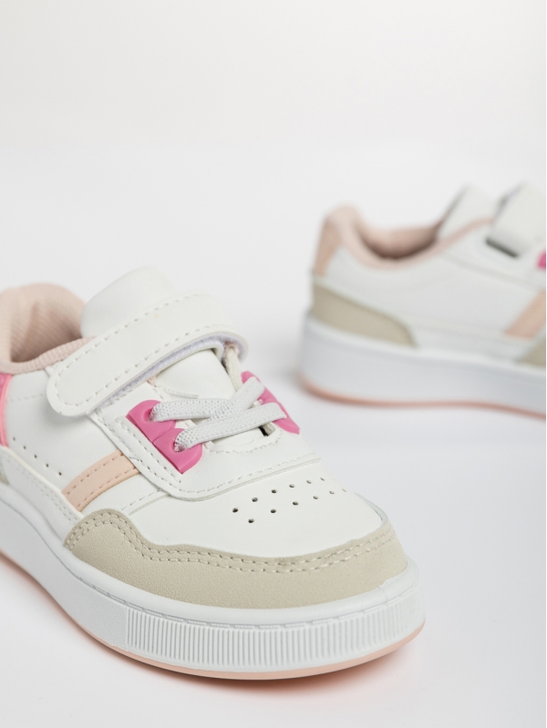 Camia rózsaszín gyerek sport cipő ökológiai bőrből, 4 - Kalapod.hu
