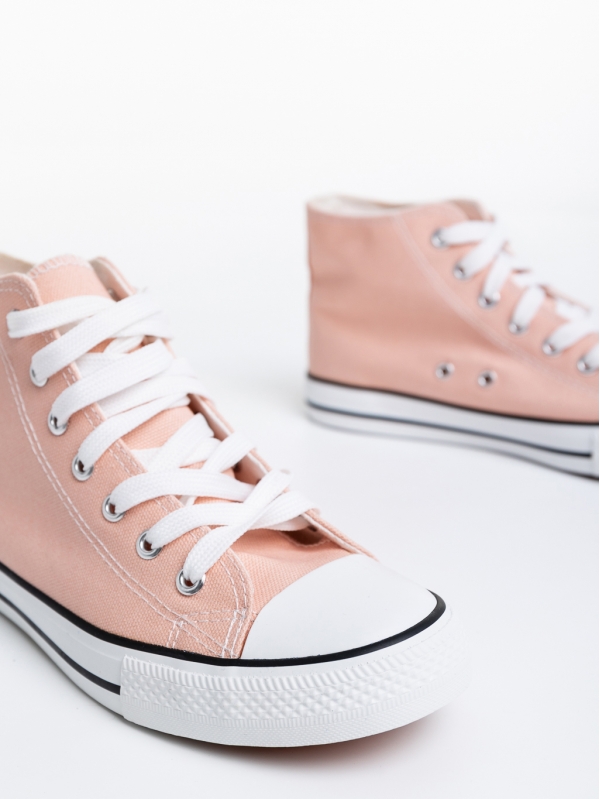 Tenita rózsaszín, női tornacipő, textil anyagból, 6 - Kalapod.hu