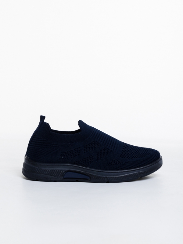 Eliseo kék, férfi sport cipő, textil anyagból, 3 - Kalapod.hu
