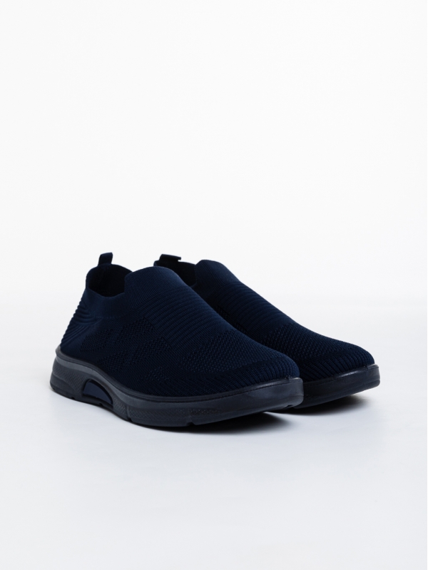 Eliseo kék, férfi sport cipő, textil anyagból, 2 - Kalapod.hu