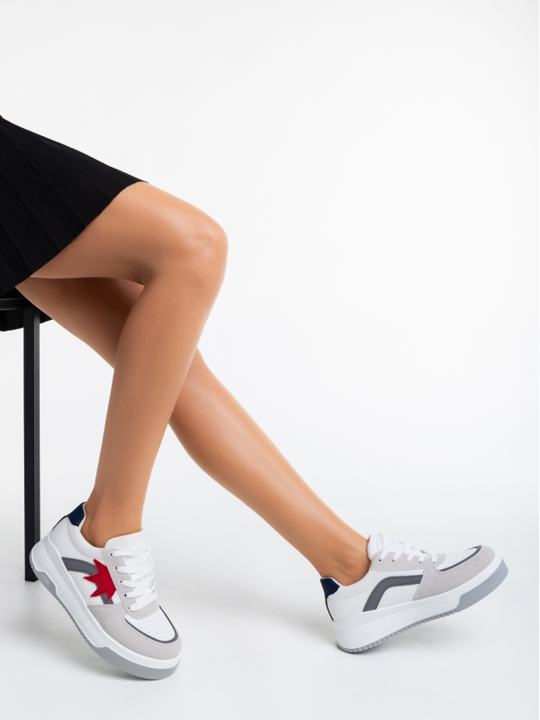 Anuja fehér női sport cipő ökológiai bőrből - Kalapod.hu