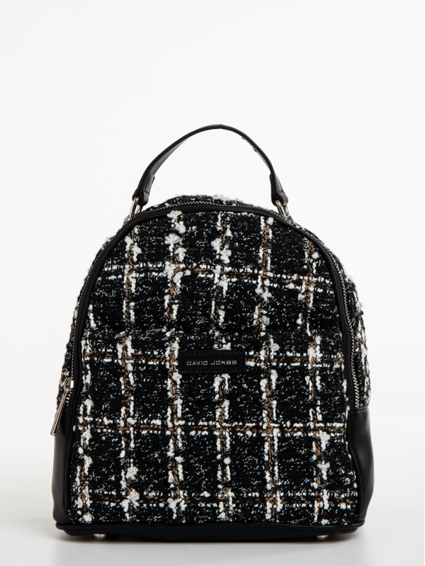 Yemima fekete David Jones női hátizsák textil anyagból, 3 - Kalapod.hu
